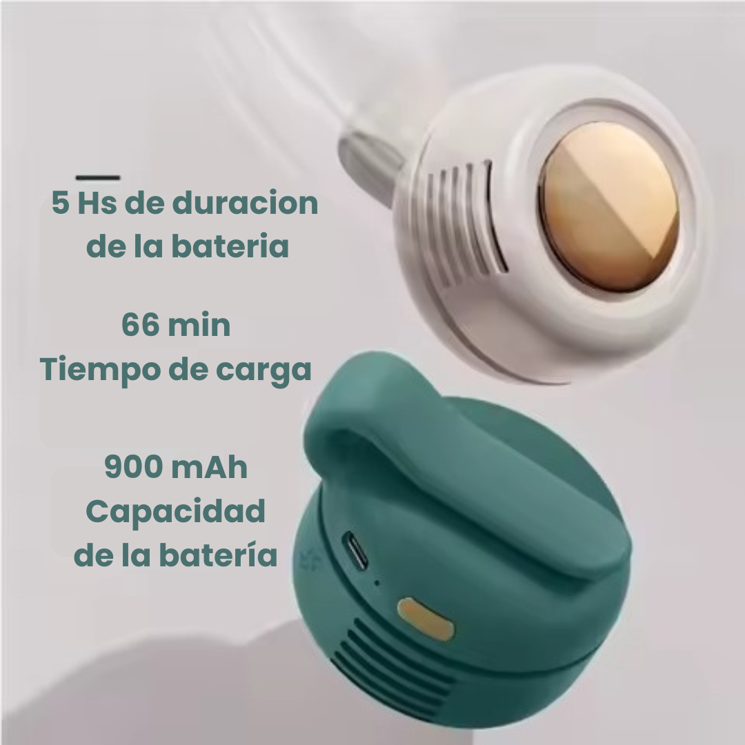 Duración de batería del mini ventilador portátil recargable USB — autonomía larga