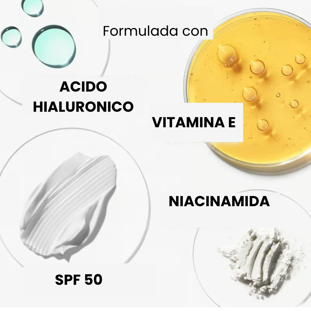 Ingredientes y Fórmula - Base de Maquillaje 4 en 1 Hidratante con cobertura ligera