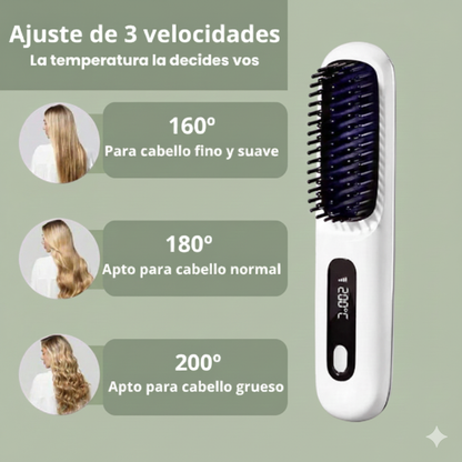 Cepillo Alisador Inhalambrico - Novabrush™