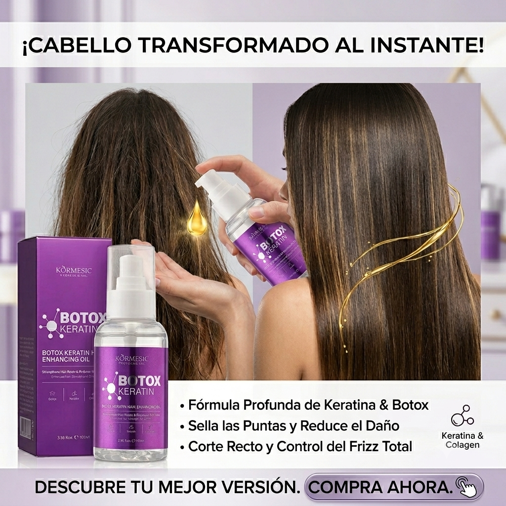 Keratina profesional. En casa. En 30 segundos.