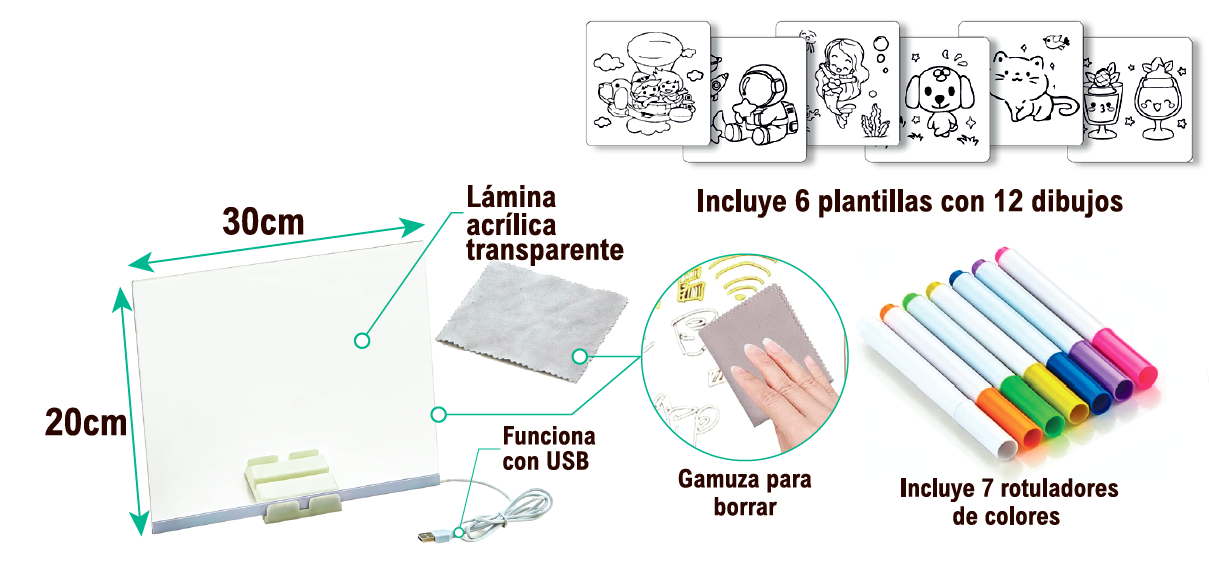 Pizarra Led ¨Lumi Pad¨