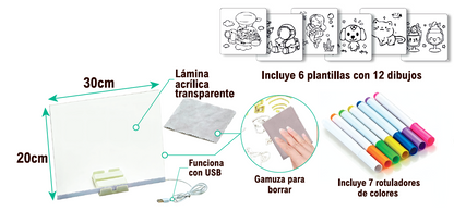 Pizarra Led ¨Lumi Pad¨