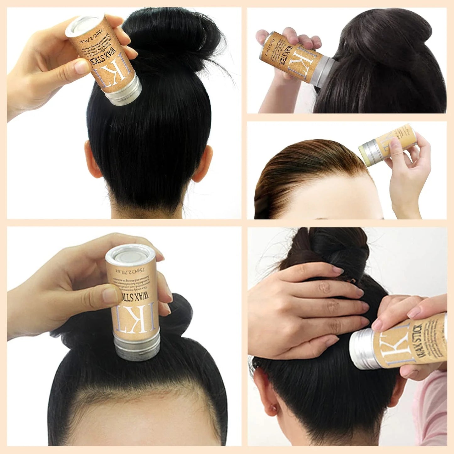 Wax Stick IKT resultado en cabello - acabado profesional sin frizz