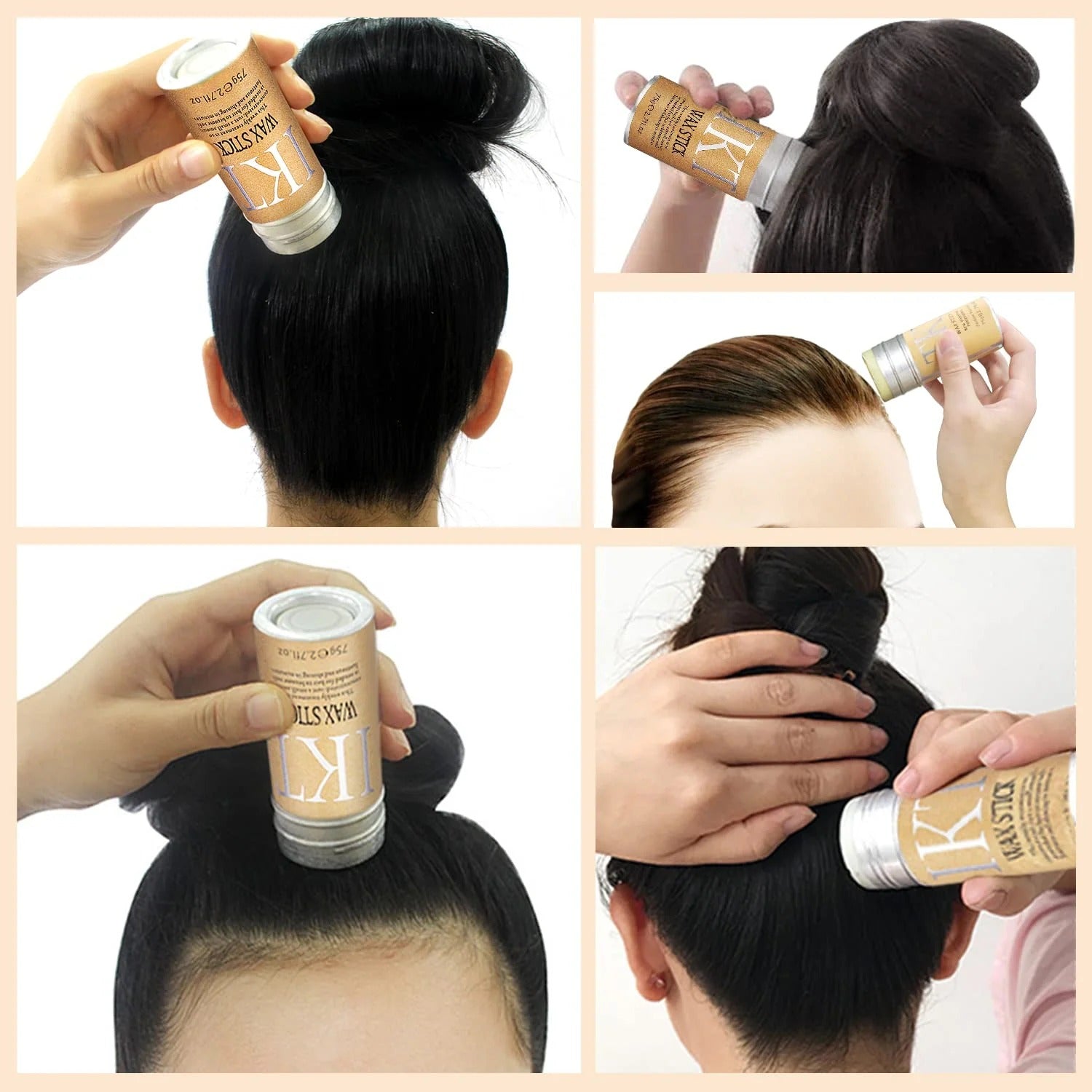 Wax Stick IKT resultado en cabello - acabado profesional sin frizz